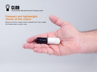 Fenix mini zseblámpa CL09, fekete, 200 lumen