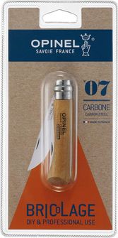 Opinel behajtható pengés kés N°07 Carbon Blister pack, 17,5 cm