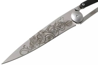 Deejo összecsukható kés Tattoo Viking ebony wood