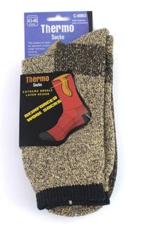 Polar 2-rétegű termo zoknik, 1 pár khaki