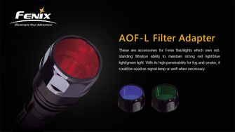 filter Fenix AOF-L zseblámpákra piros adapter