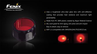 filter Fenix AOF-L zseblámpákra piros termék részletei