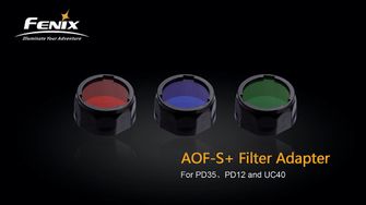 filter Fenix AOF-S+ zseblámpákra zöld adapter