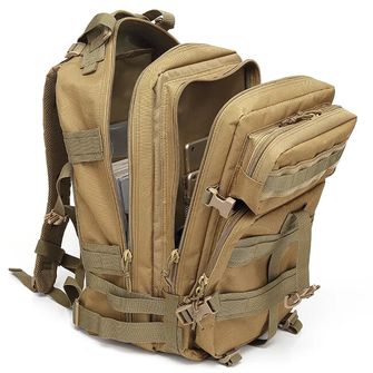 Dragowa Tactical vízálló taktikai hátizsák 45L, khaki színben