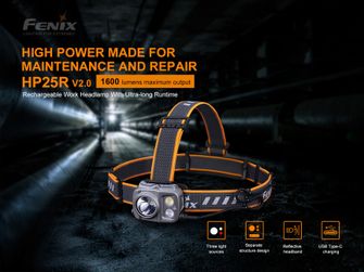 Fenix HP25R V2.0 újratölthető fejlámpa