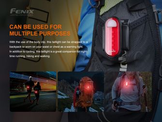 Fenix BC05R V2.0 újratölthető hátsó kerékpár lámpa