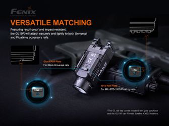 Fenix GL19R újratölthető lámpa fegyverre
