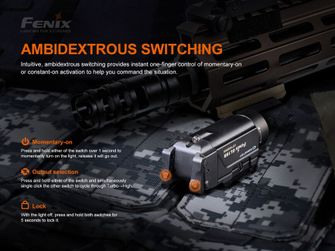 Fenix GL19R újratölthető lámpa fegyverre