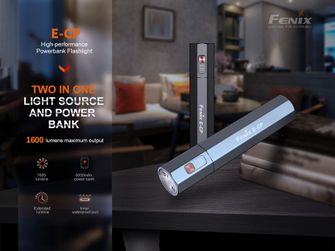Fenix E-CP lámpa powerbank funkcióval - kék