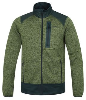 Husky Férfi fleece zip-up pulóver Alan M zöld/fekete/zöld
