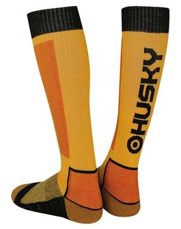 Husky Snow Wool zokni, sárga/fekete