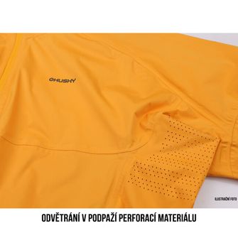 Husky Férfi ultrakönnyű softshell kabát Solei M sárga