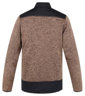 Husky Férfi fleece zip-up pulóver Alan M mély khaki színben