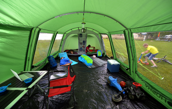 Husky Caravan 22 sátor, zöld