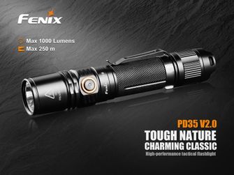 Fenix PD35 LED elemlámpa, 1000 lumen