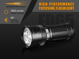 Fenix FD65 zoom elemlámpa, 3800 lumen