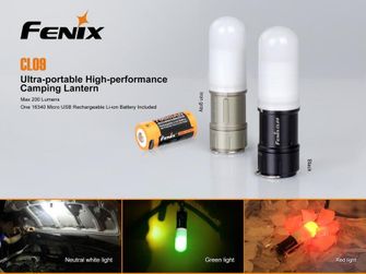 Kisebb lámpás Fenix CL09 - szürke