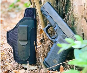 Falco Smith IWB nylon tok rejtett viselésre  Glock 43X, fekete jobbkezes