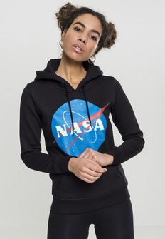 NASA Insignia női kapucnis pulóver, fekete