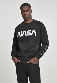 NASA Wormlogo Rocket férfi pulóver, fekete