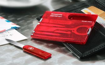 Victorinox SwissCard többfunkciós kártya 10 az 1ben piros