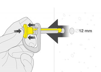 Petzl COEUR PULSE eltávolítható 12 mm-es rozsdamentes acél tágító szegecs