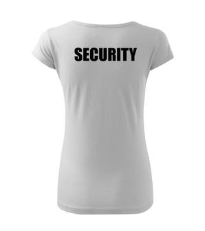 DRAGOWA női póló feliratos  SECURITY , fehér
