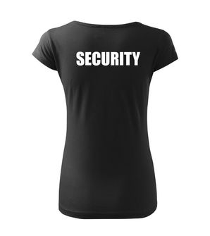 DRAGOWA női póló feliratos  SECURITY , fekete