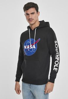 NASA Southpole Insignia Logo férfi kapucnis pulóver, fekete