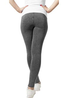 Urban Classics női leggings Jersey Denim, dark grey