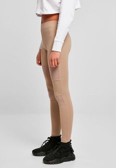 Urban Classics női Tech Mesh leggings, softaupe
