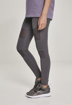 Urban Classics női Tech Mesh leggings, dark grey