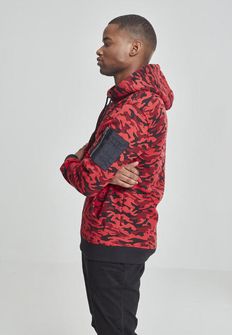 Urban Classics férfi terepmintás pulóver, red camo