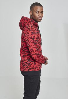 Urban Classics férfi terepmintás pulóver, red camo