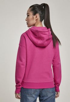 Urban Classics női pulóver kapucnis, rózsaszín