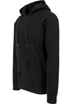 Urban Classics férfi kapucnis pulóver, fekete