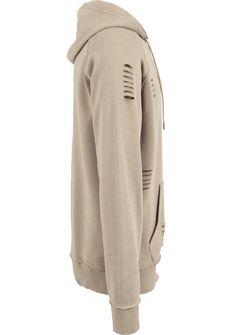 Urban Classics férfi kapucnis pulóver, homokszínű