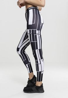 Urban Classics női Graphic Sports leggings, fekete