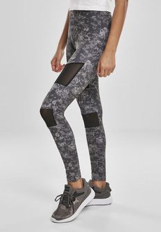Urban Classics női Tech Mesh leggings, dark digital camo