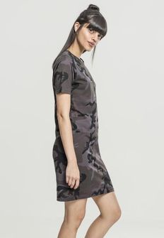 Urban Classics női terepmintás ruha, dark camo