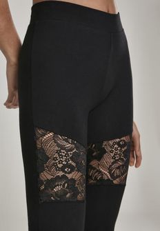Urban Classics női Laces Inset leggings, fekete
