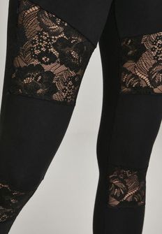Urban Classics női Laces Inset leggings, fekete
