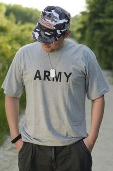 MFH trikó szürke army mintával, 160g/m2