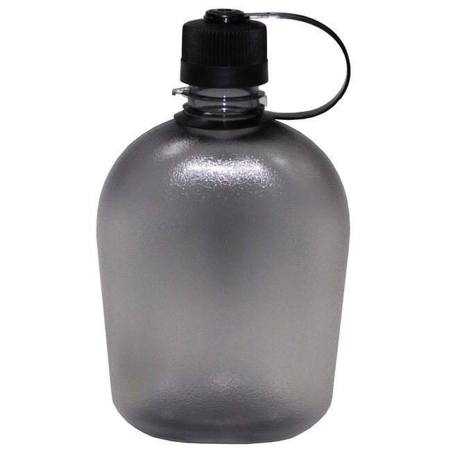 Transzparent vizes palack fekete, 1l