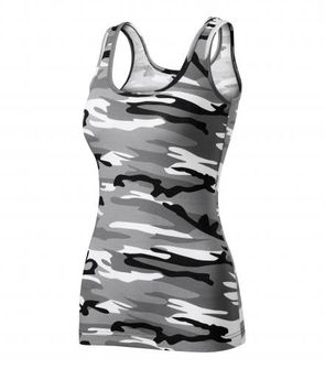 Malfini Camouflage női trikó, gray 180g/m2