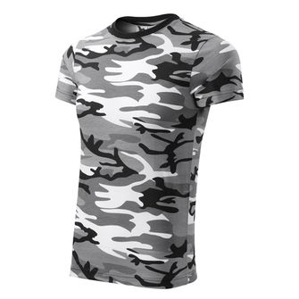 Malfini Camouflage rövid ujjú póló, szürke, 160g/m2