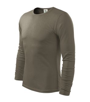 Malfini Fit-T hosszú ujjú póló, Army szín, 160g/m2