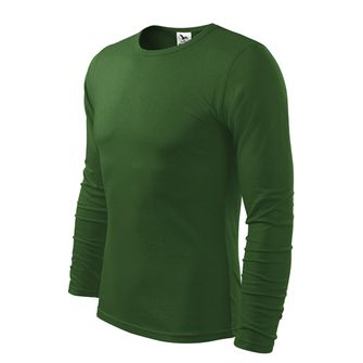 Malfini Fit-T hosszú ujjú póló, zöld, 160g/m2