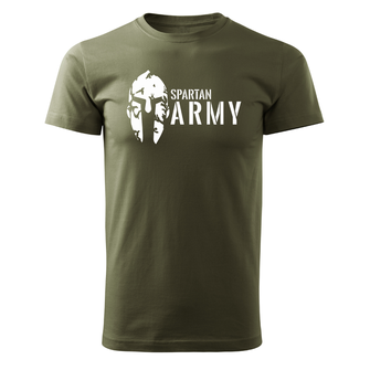 DRAGOWA rövid póló spartan army, oliva 160g/m2