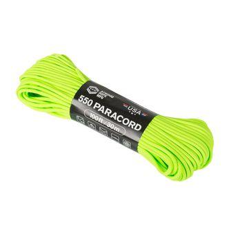 ATWOOD® 550 Paracord kötél (100 ft / 30 m) - Neon zöld (55024CB)